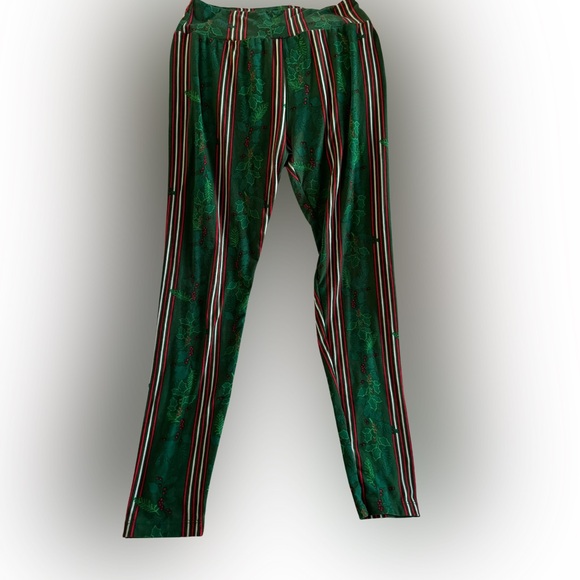 OS Lularoe Christmas Leggings - Picture 1 of 6